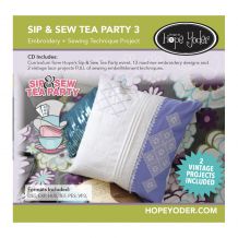 Sip and Sew Tea Party Volume 3 Embroidery Design Collection CD-ROM by Hope Yoder